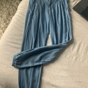 Denim Jogger Pants